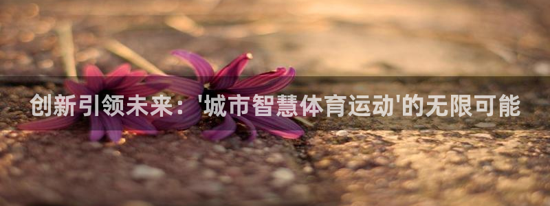 三亿体育登录：创新引领未来：\'城市智慧体育运动\'的无限可能